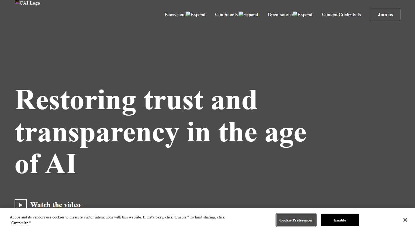 Content Authenticity Initiative